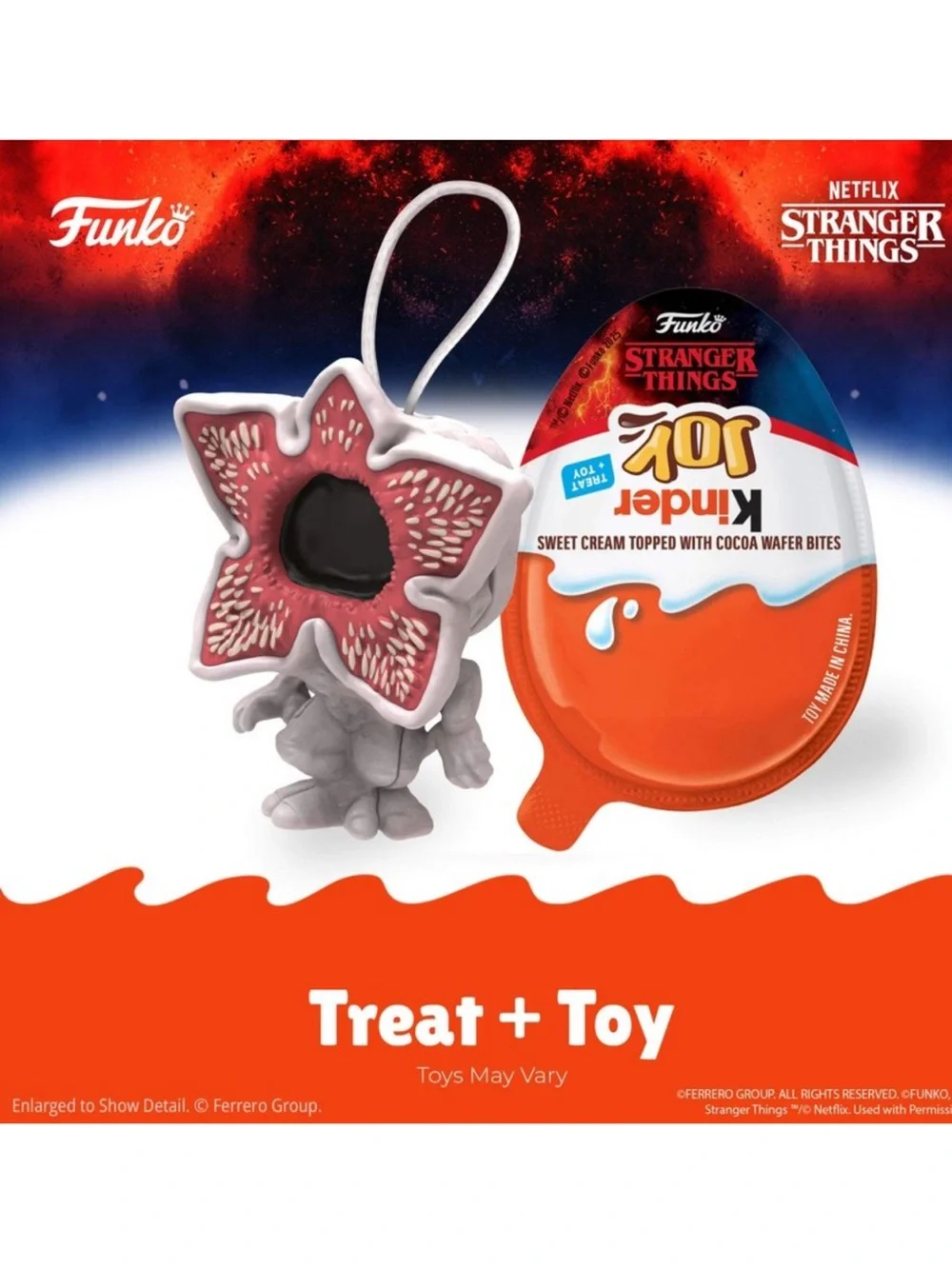 Funko Stranger Things Kinder Joy Egg Pack - Orange & White